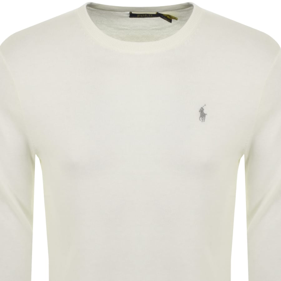 Ralph Lauren Crew Neck Knit Jumper White